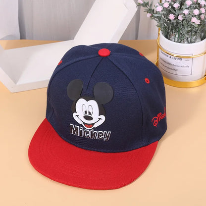 1pcs Cute Mickey Mouse Baby Hat For Children Boy Girl Baseball Cap Fashion Kids Snapback Hip Hop Hat Children's Hats Caps