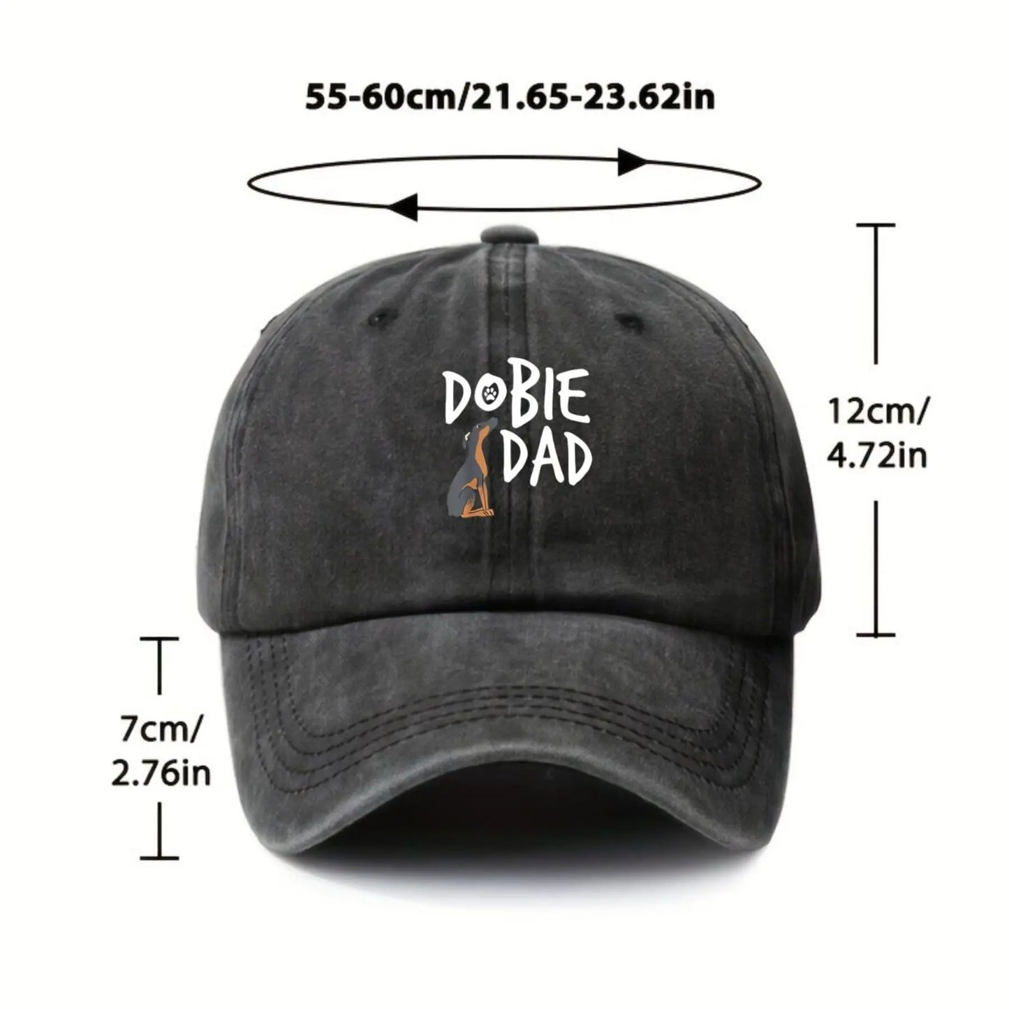 Dobie Dad Washed Baseball Cap