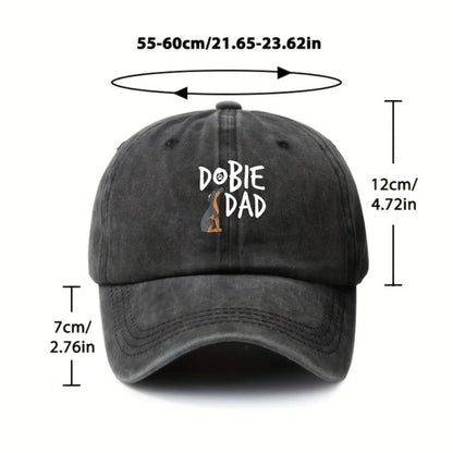 Dobie Dad Washed Baseball Cap