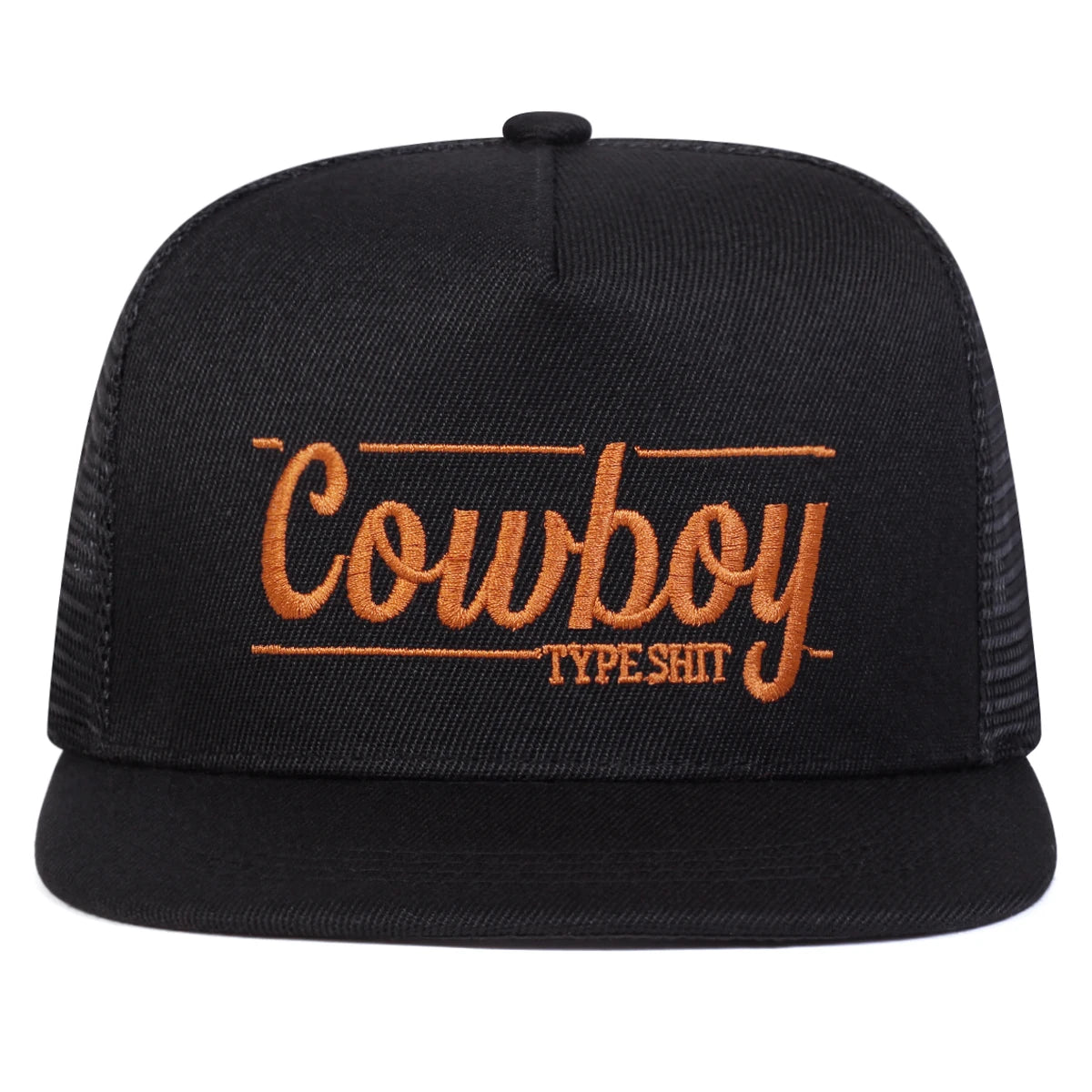 Unisex Letter Embroidery Hip- Hop Net Hats Spring Summer Outdoor