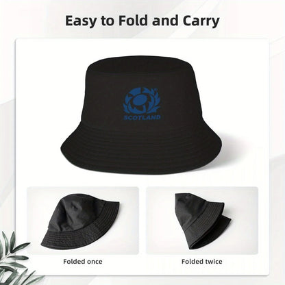 New Scotland Rugby Team Rugby Logo Bucket Hat Black