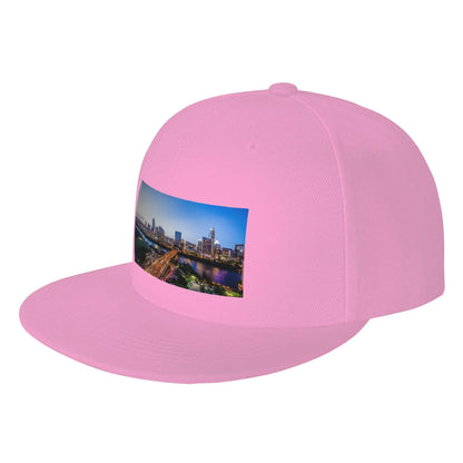 Austin Texas City Skyline Lights Snapback Cap