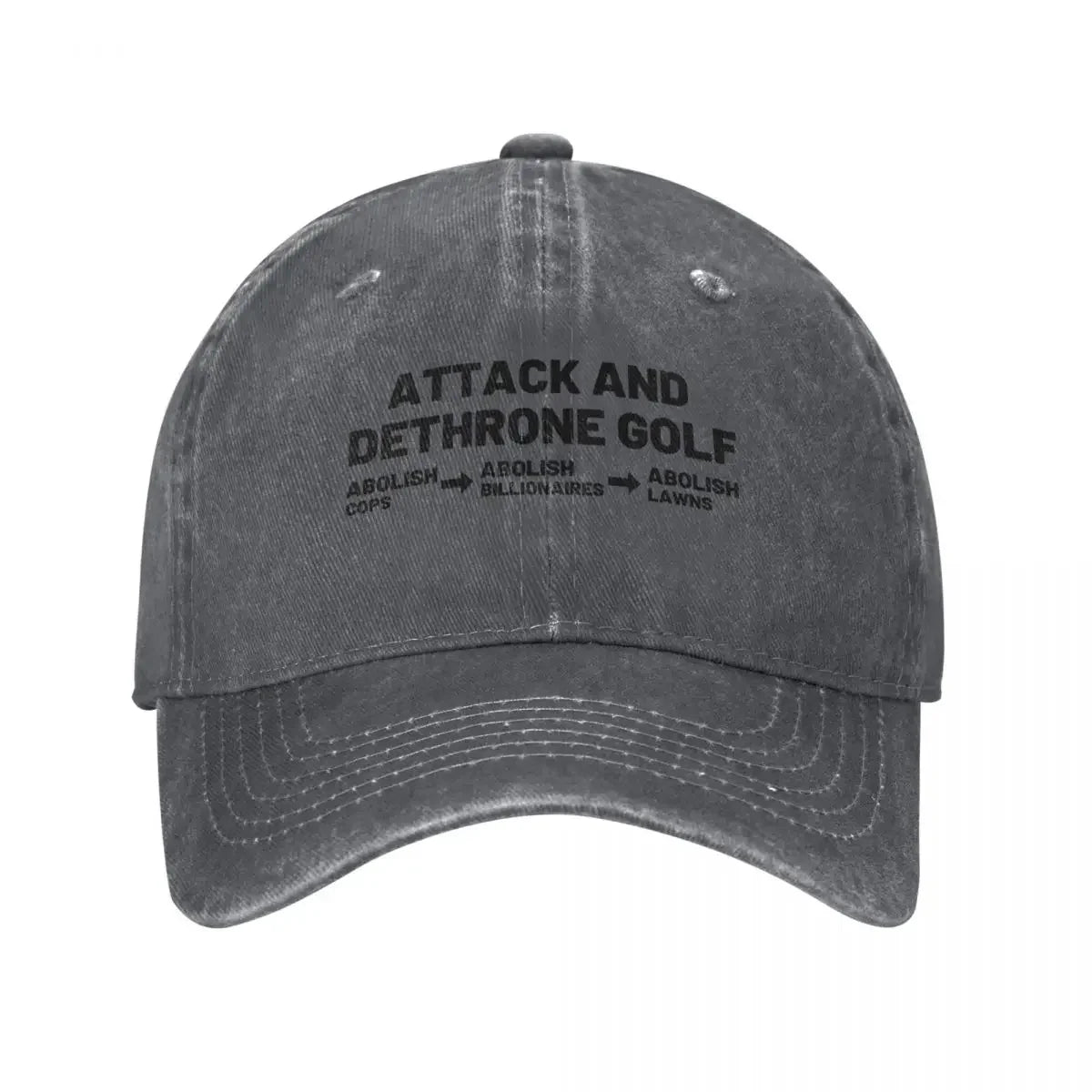Attack And Dethrone Golf Baseball Cap