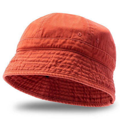 Washed Cotton Short Brim Bucket Hat