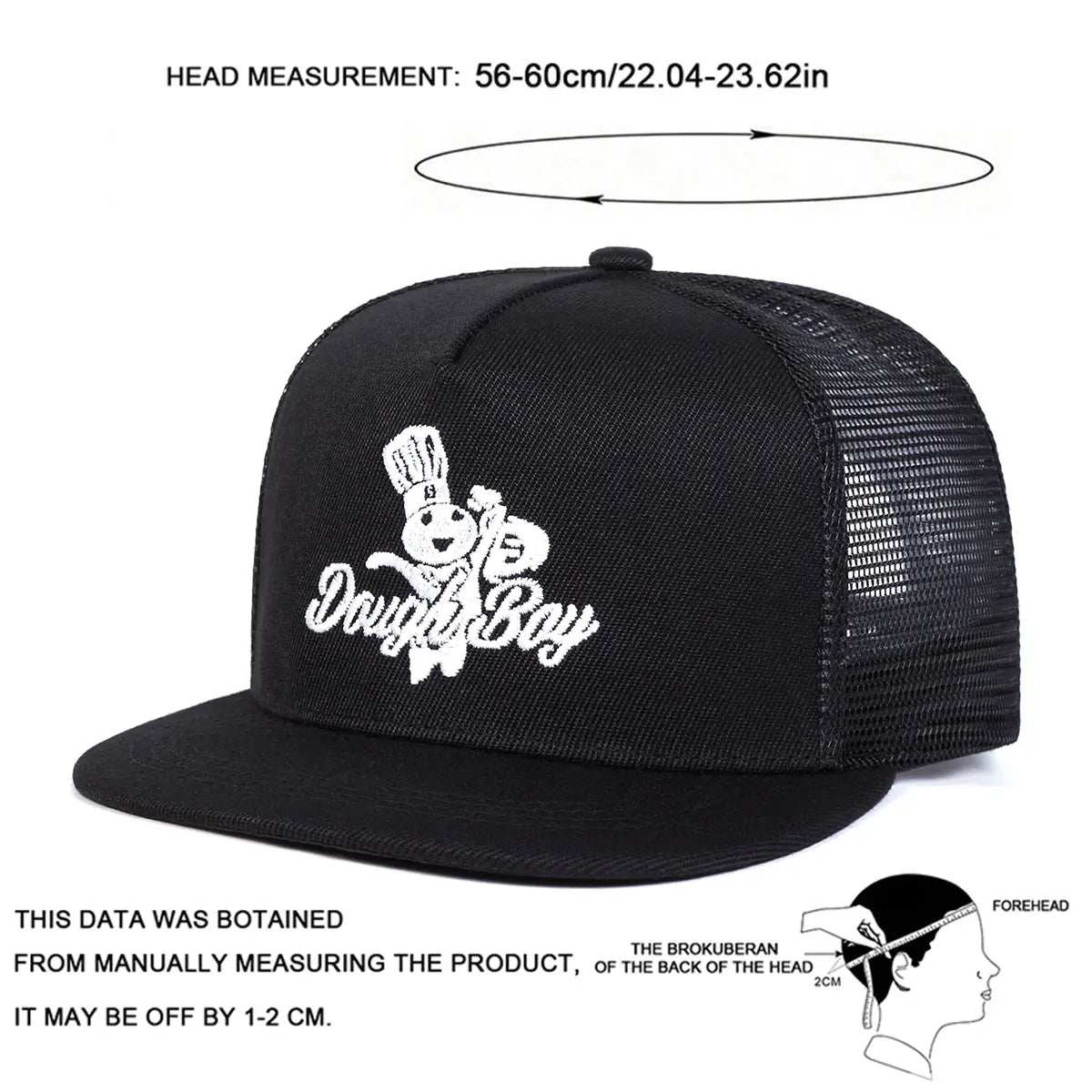 Daugh Boy Embroidery Casual Snapback Cap
