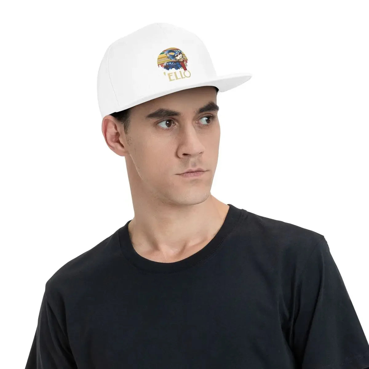Labyrinth Worm Retro Snapback Cap Hat