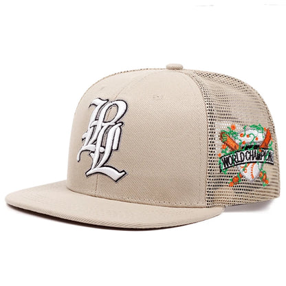 Fashion Letter Embroidered Snapback Cap