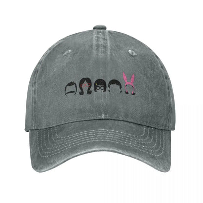 The Belcher Family Designer Black Golf Baseball Cap
