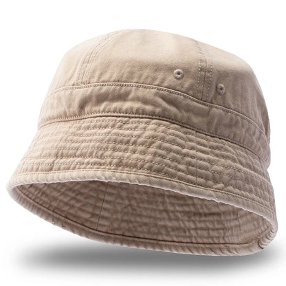 Washed Cotton Short Brim Bucket Hat
