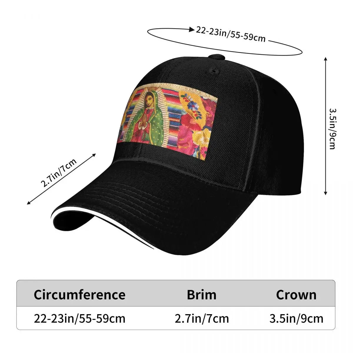 My Lady Lupe Boho Two-Tone Baseball Cap