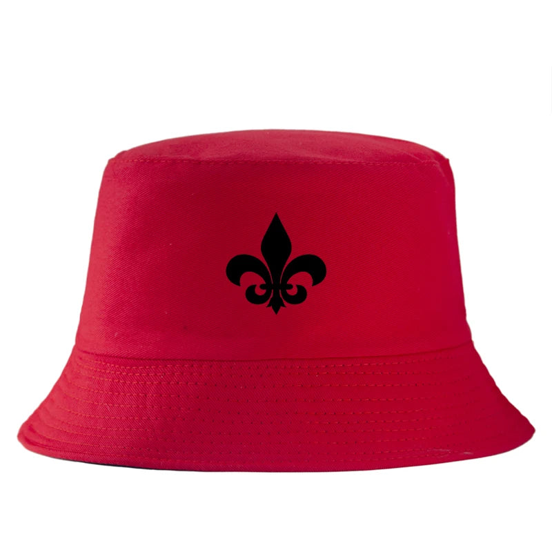 Fleur De Lis Cotton Bucket Hat