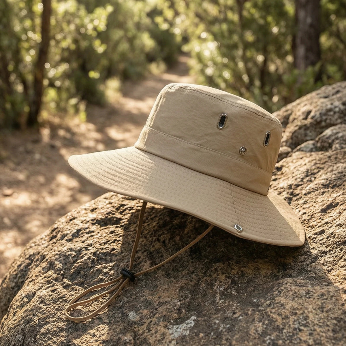 Packable Semi-Rigid Chin Strap Hiking Bucket Hat