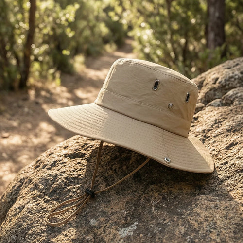 Packable Semi-Rigid Chin Strap Hiking Bucket Hat