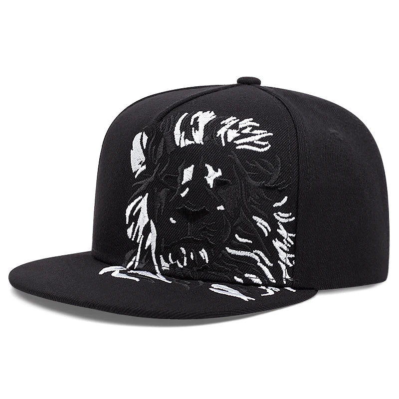 Lion Eagle Embroidered Hip Hop Snapback Cap