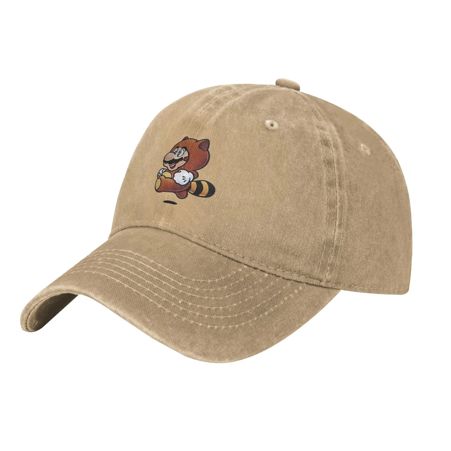 Tanooki Mario Distressed Denim Baseball Cap