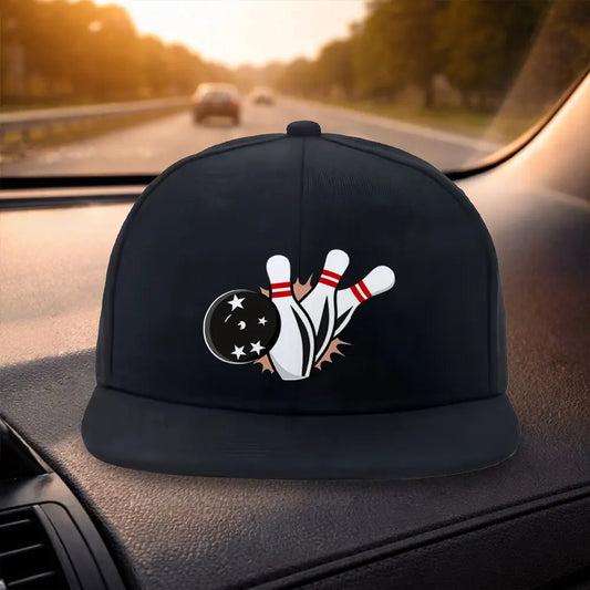 Unisex Classic Flat Brim Snapback Cap