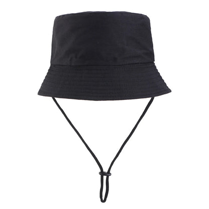 Kids Bucket Hat Summer Solid Color Fisherman Cap