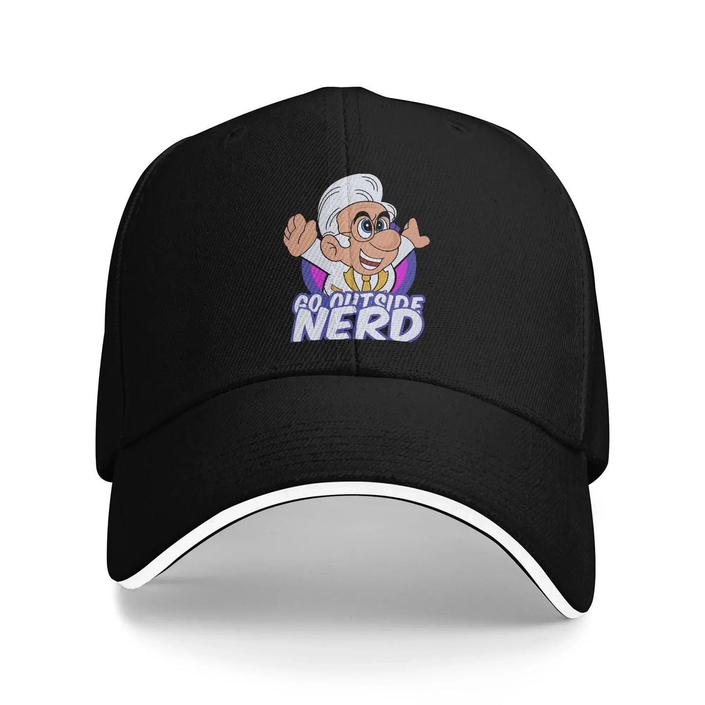 Go Outside Nerd Baseball Cap