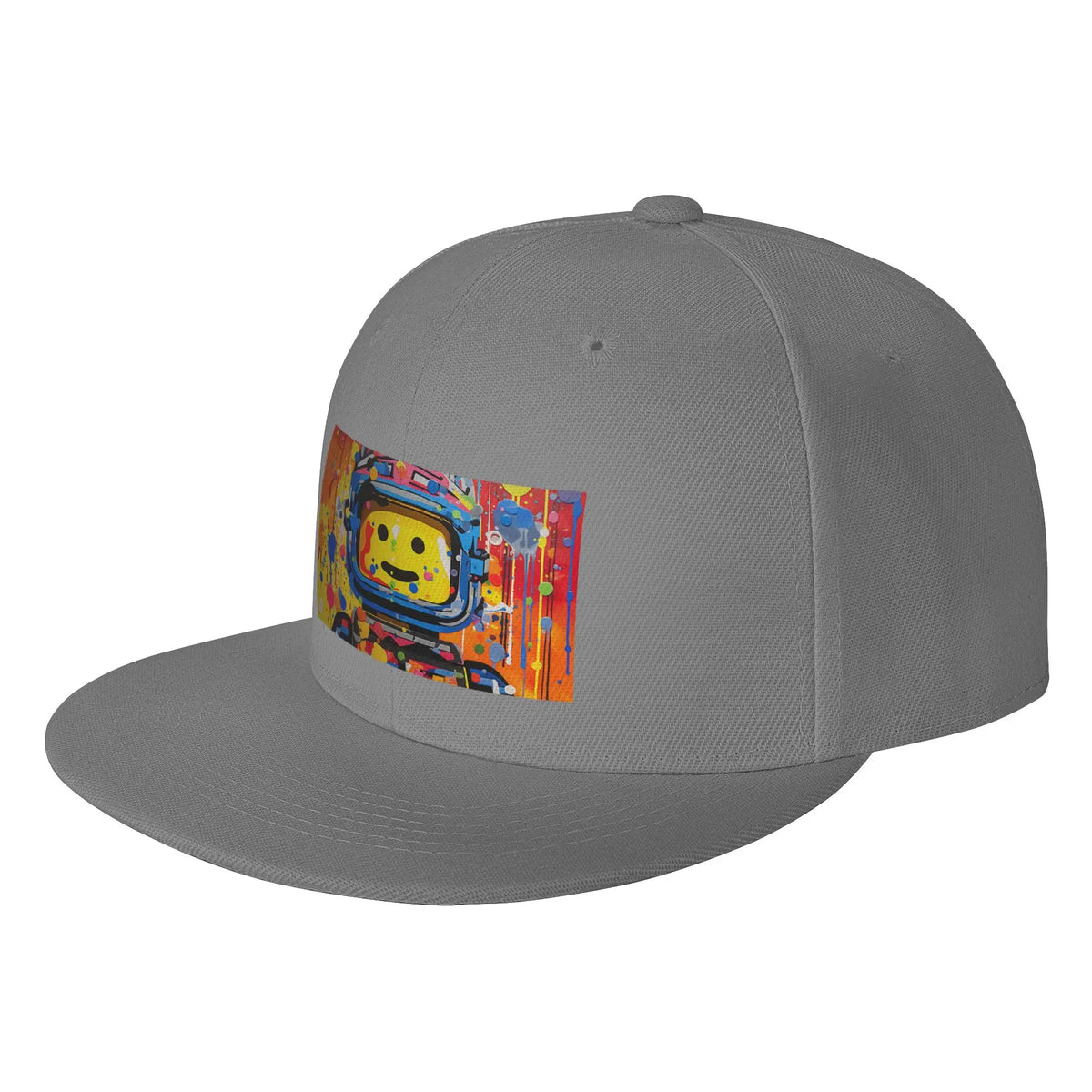 Colorful Space Man Cosmic Graphic Snapback Cap