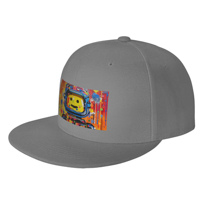 Colorful Space Man Cosmic Graphic Snapback Cap