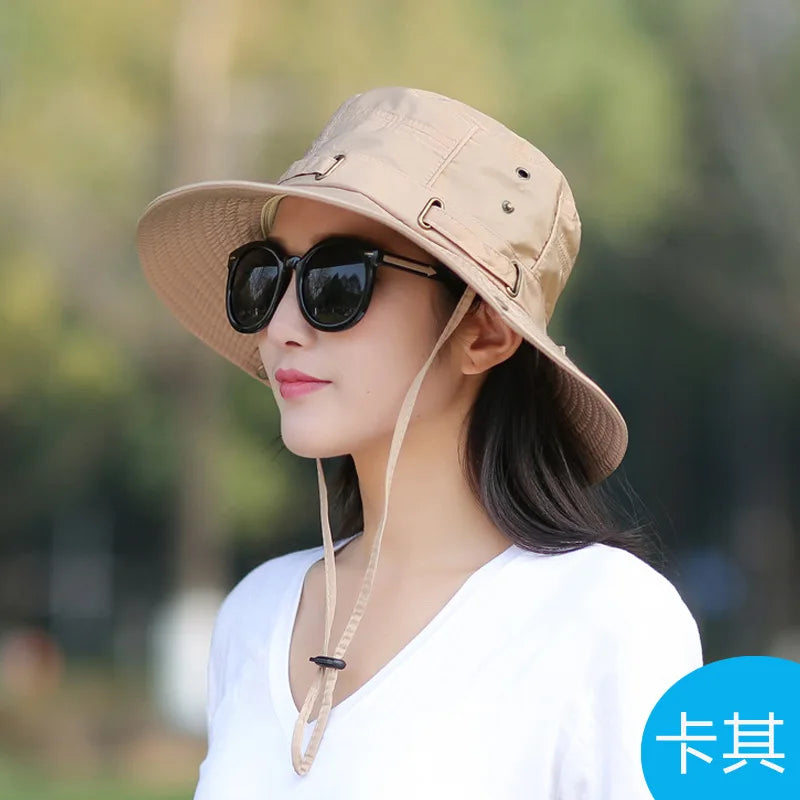 Women's Wide Brim Breathable Gardening Bucket Hat