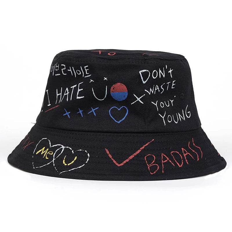 Outdoor Harajuku Bucket Hat Fishing Hip Hop Cap Men's