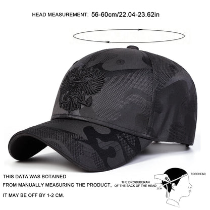 Double Headed Eagle Embroidered Baseball Cap