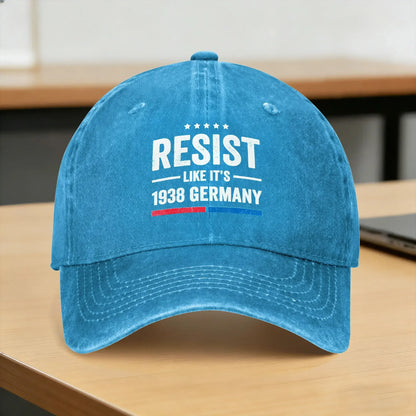 Resist 1938 Germany Vintage Baseball Cap