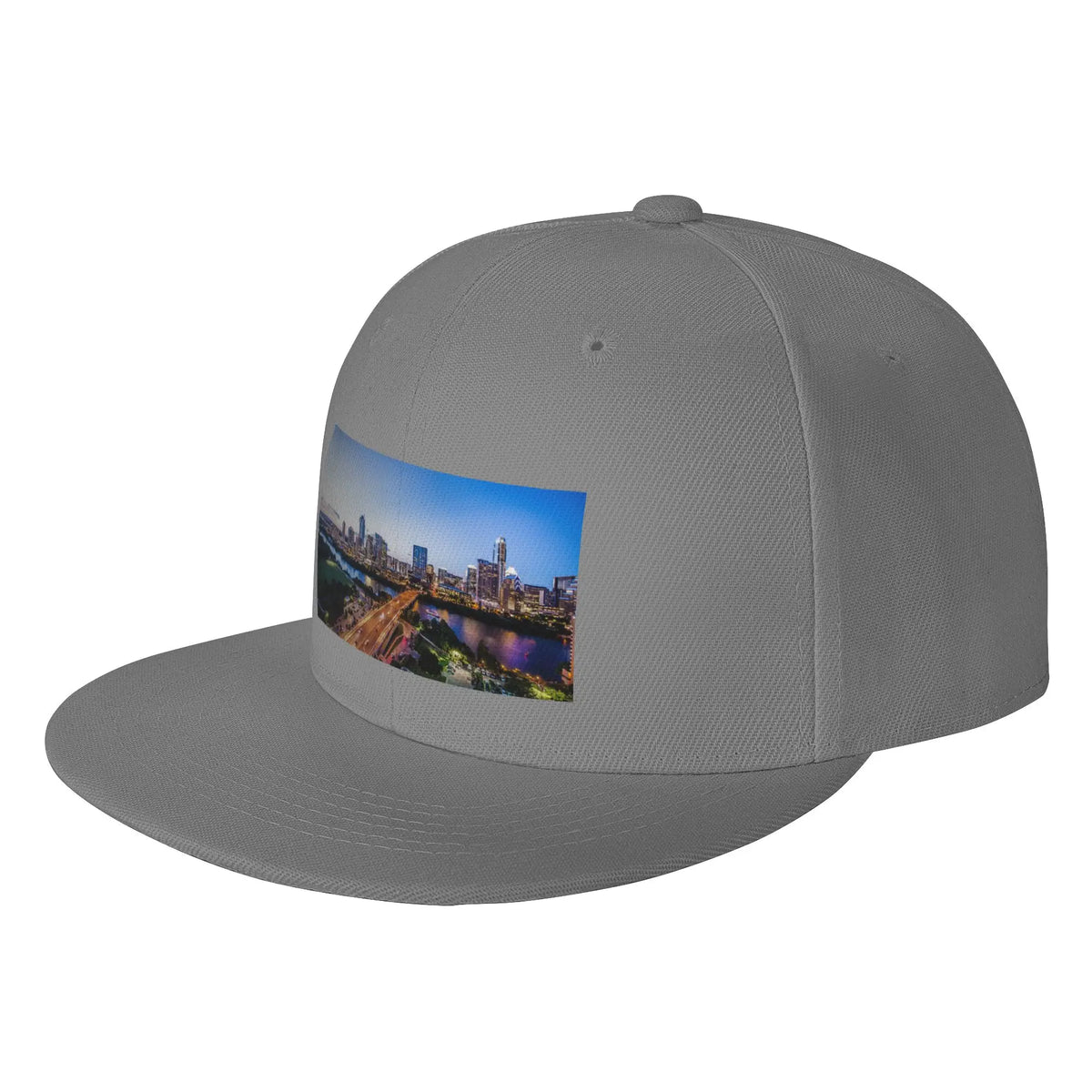 Austin Texas City Skyline Lights Snapback Cap