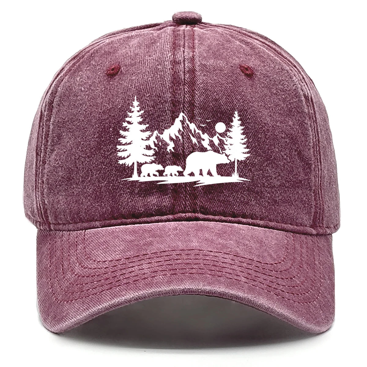 Forest Mountain Vintage Baseball Cap