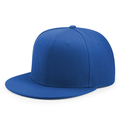 Wholesale 40 Colors Adjustable Flat Peak Snapback Caps Lady Fashion Polyester Plain Baseball Hat Men Hiphop Blank Sport Cap Adijustable 55-60cm