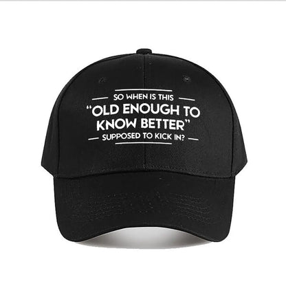 Funny Quote Snapback Baseball Cap