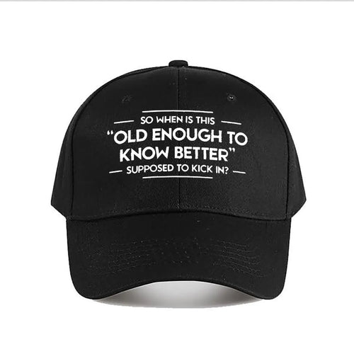 Funny Quote Snapback Baseball Cap