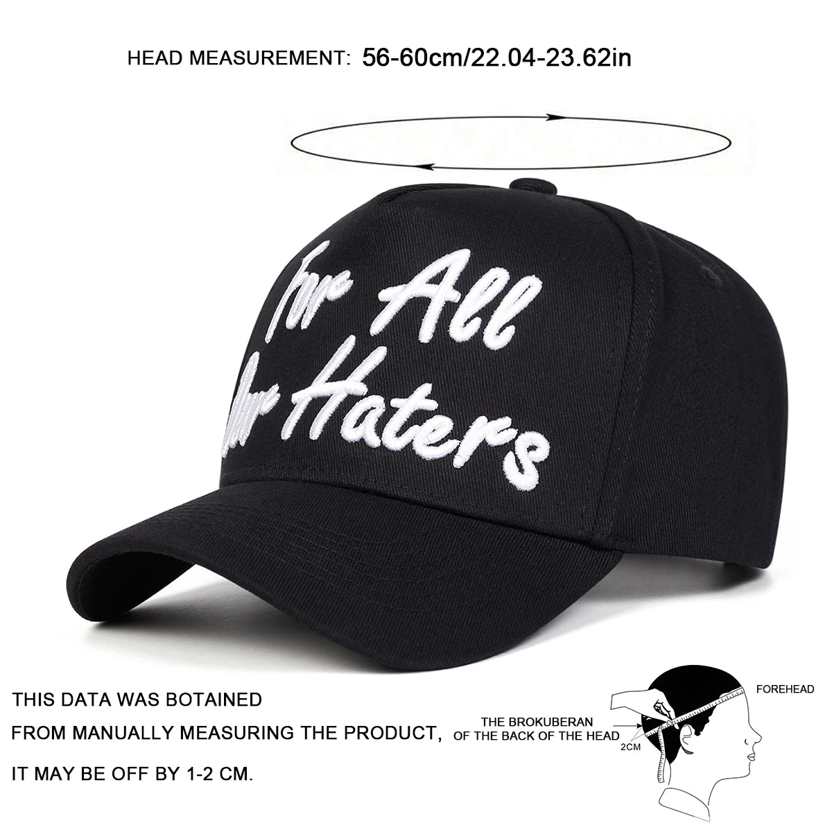 Unisex Embroidery Baseball Caps Spring Autumn Outdoor Adjustable