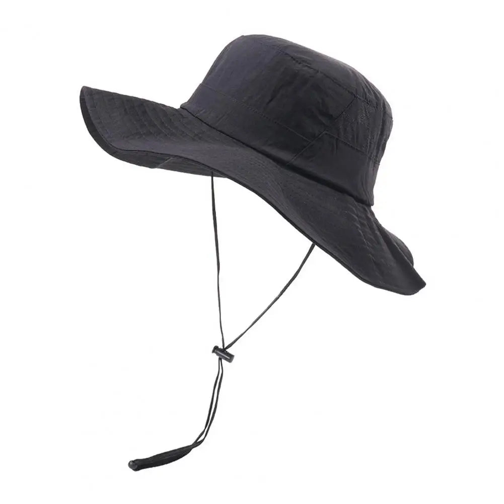Waterproof Quick-Dry Adjustable Drawstring Bucket Hat