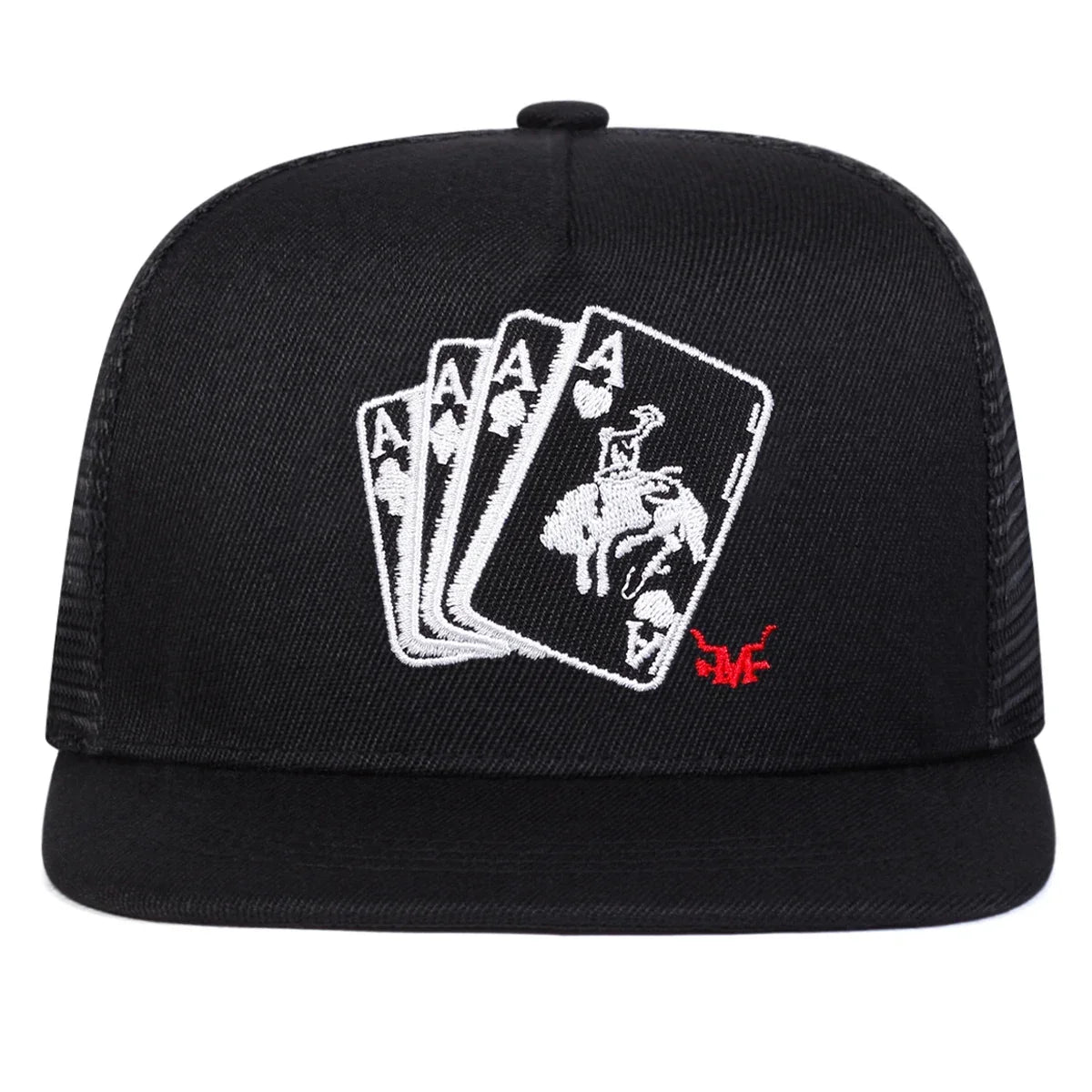 Unisex Poker A Embroidered Snapback Cap