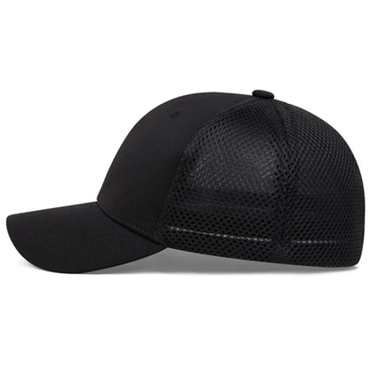 Summer Breathable Stretch Hats Fitted Solid Color Baseball Cap
