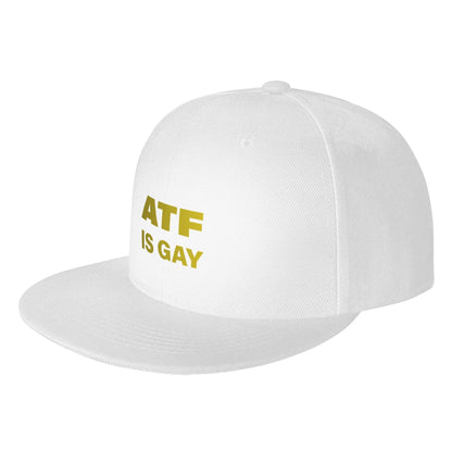 ATF Is Gay Bold Statement Graphic Snapback Cap