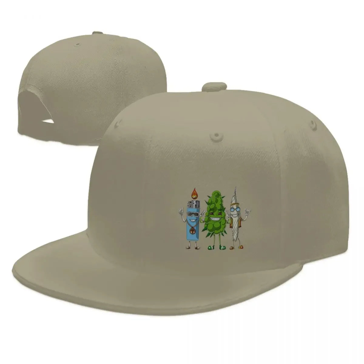Weed Bud Joint Graphic Snapback Cap