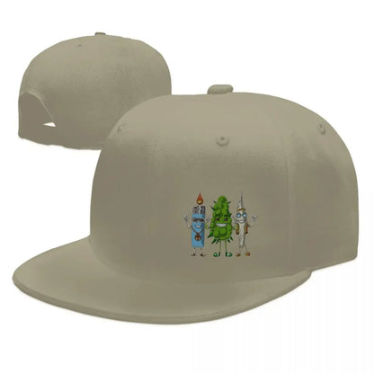Weed Bud Joint Graphic Snapback Cap