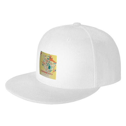 Carson City Nevada Map Snapback Cap
