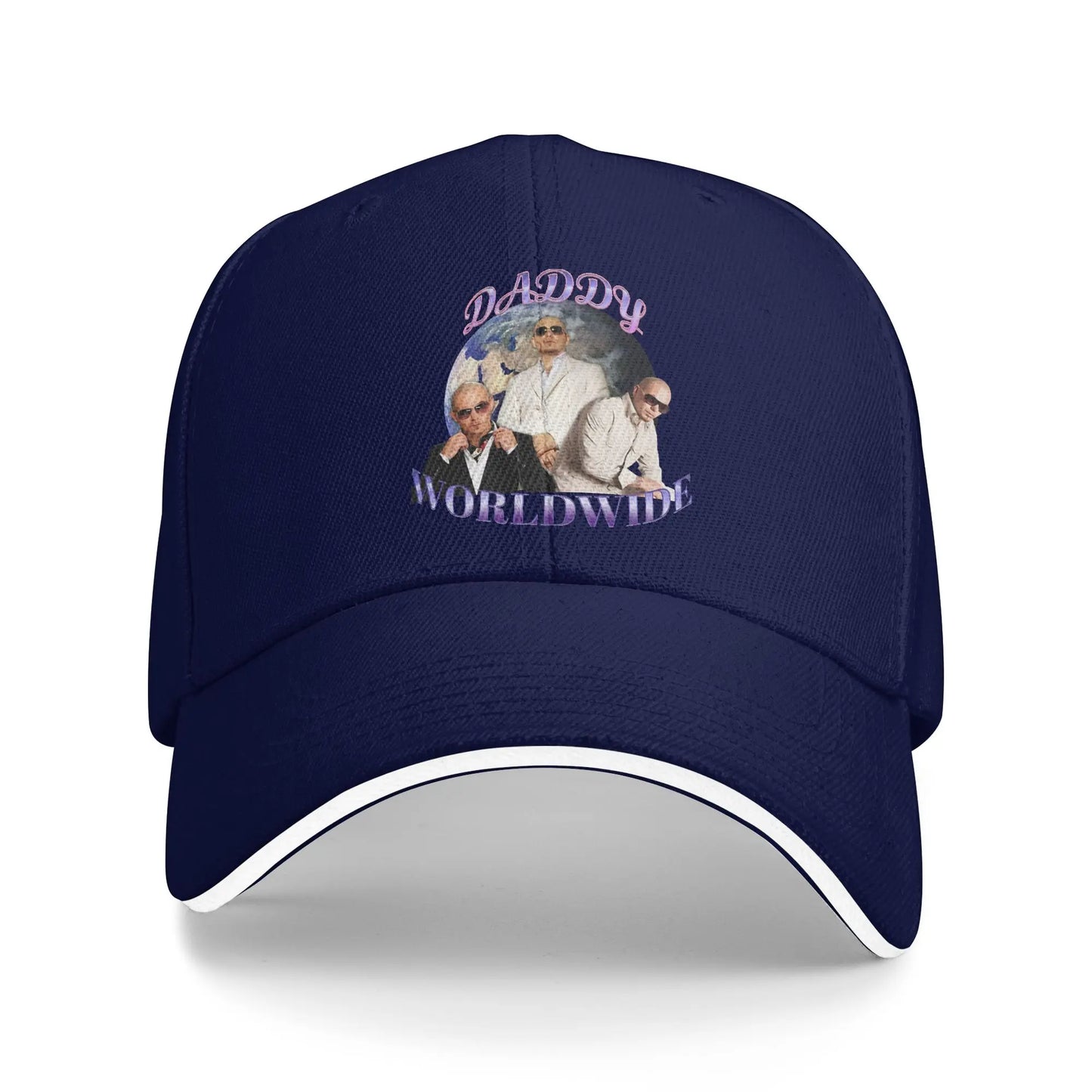 Daddy Worldwide Pitbull Triple Portrait Y2K Baseball Cap