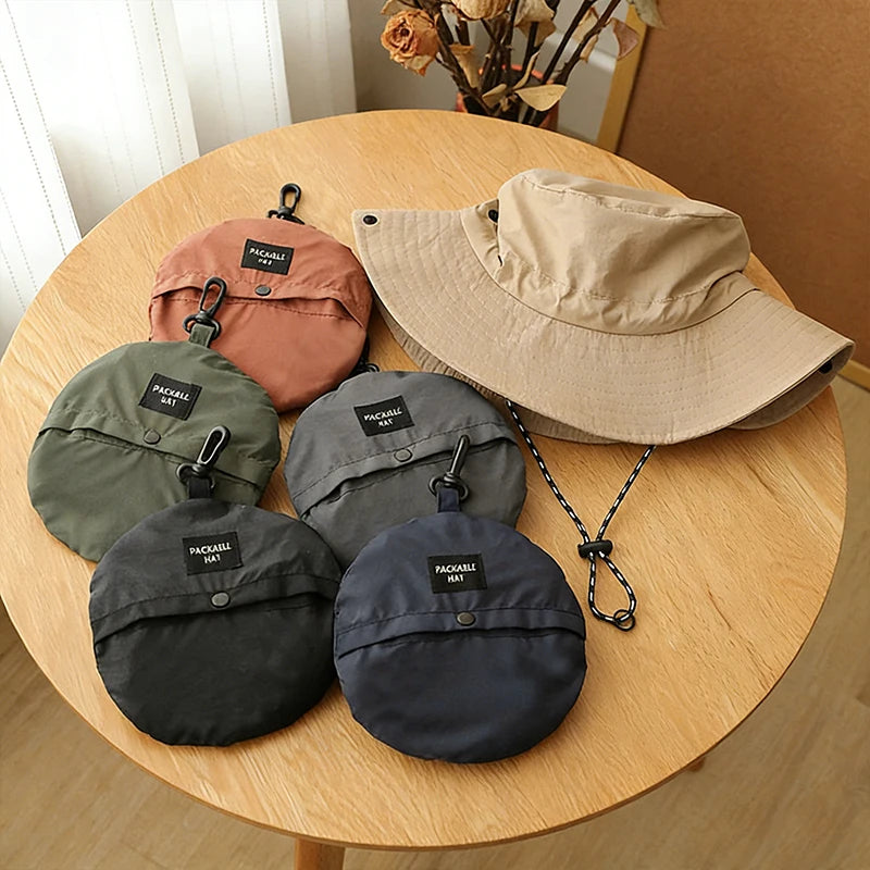 Waterproof Quick-Dry UV Protection Bucket Hat With Storage Hook