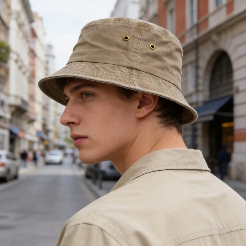 Vintage Washed Style Bucket Hats