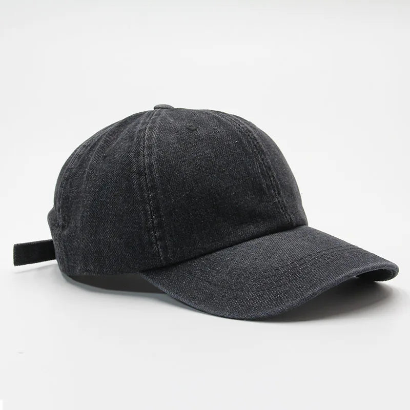 Vintage Denim Cotton Snapback Baseball Cap