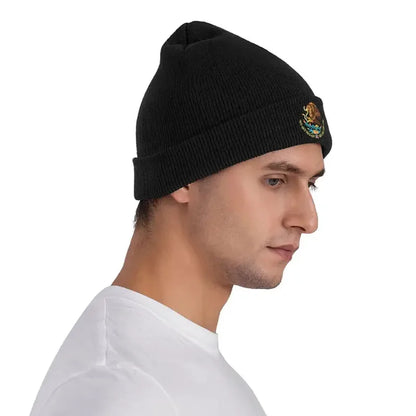 Mexican Flag With Eagle Beanie Hat