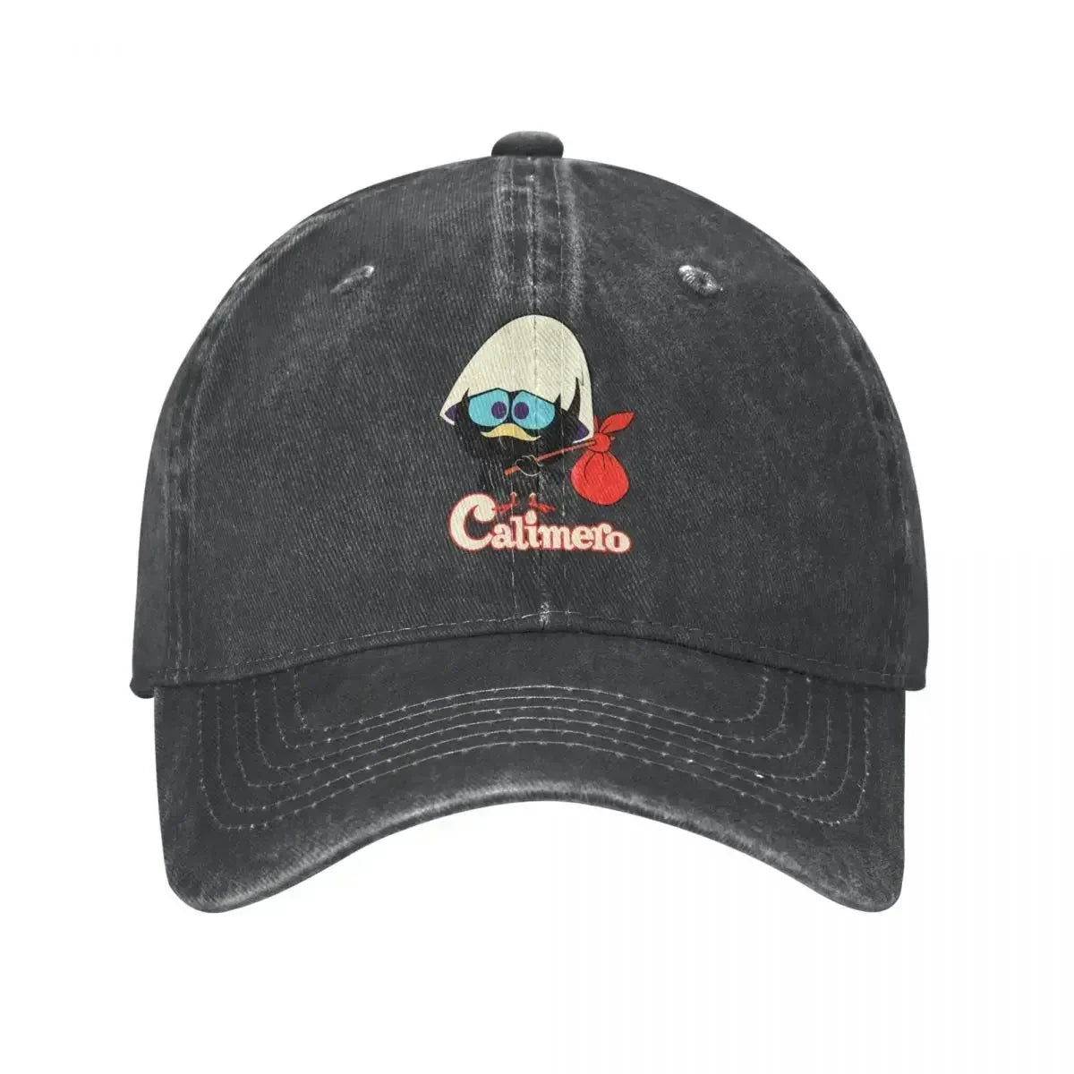 Calimero Distressed Denim Baseball Cap