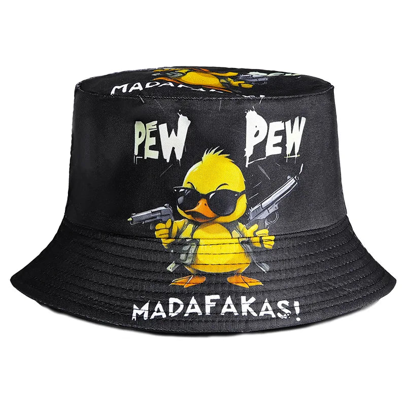 1pc Trendy Printed Double Sided Bucket Hat