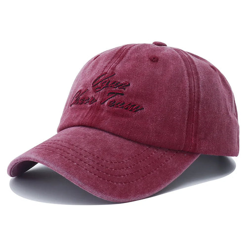 Vintage Letter Embroidered Dad Baseball Cap