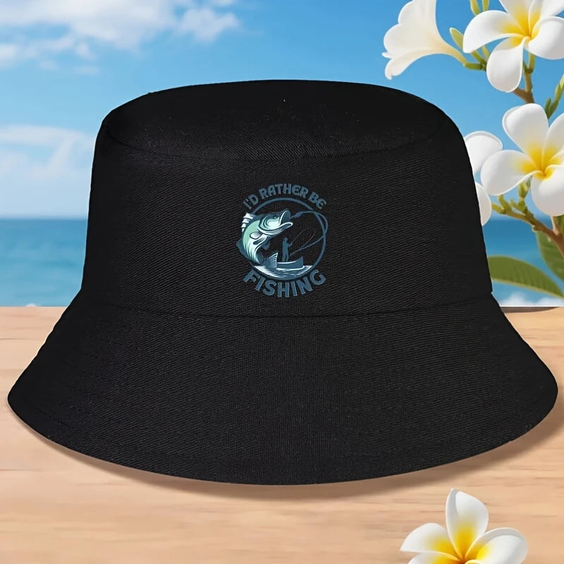 Id Rather Be Fishing Bucket Hat